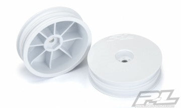 Velocity Narrow 2.2 Hex Carpet Front White Wheels (2)