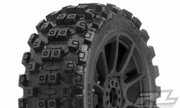 Badlands MX M2 on Black Mach 10 Wheels 1/8 Buggy (2)