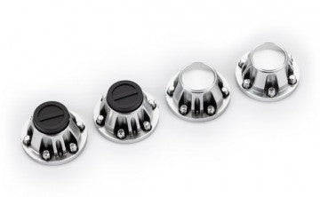 TRX8152 Wheel Center Caps Satin Chrome (4) (Requires Stub Axle TRX8255)