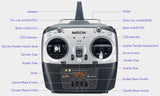 Fjernbetjening m. 8 kanaler T8FB - Mode 2 -  m. R8EF Receiver