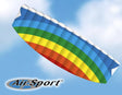 DYNAMIC 1,4 m - Sport drage med spoler og linier - Ripstop materiale samt glasfiber
