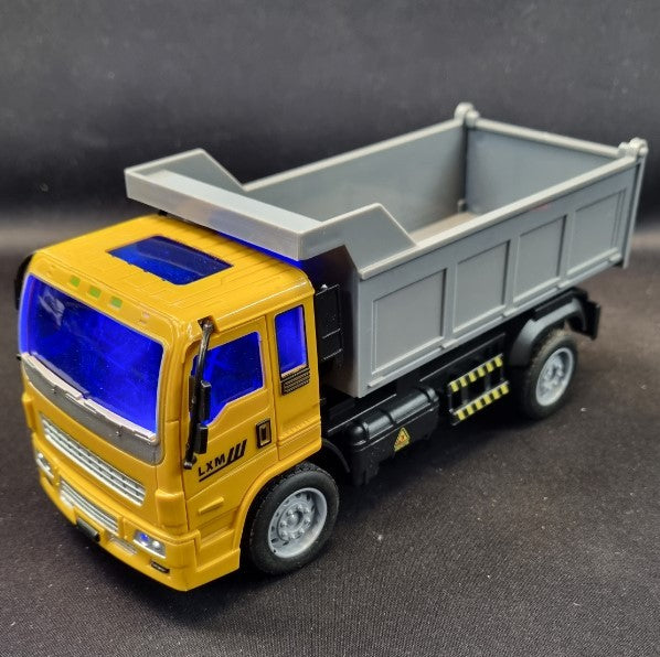 Lille fjernstyret skraldebil Renovationsbil med lys