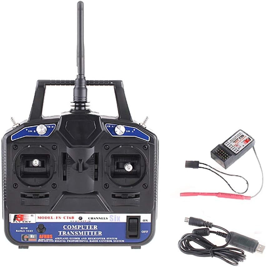 6 kanalers fjernbetjening m. modtager - FlySky FS-CT6B AFHDS