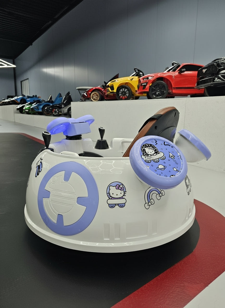 Bumper Car Hello Kitty 6 volt white