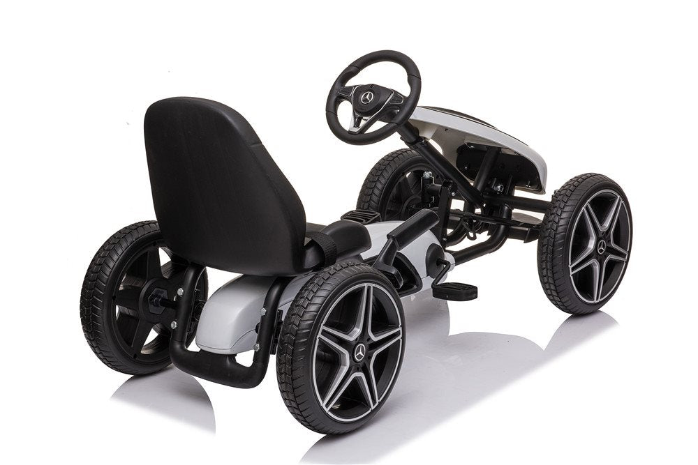 Mercedes-Benz Gokart med pedaler og gummidæk
