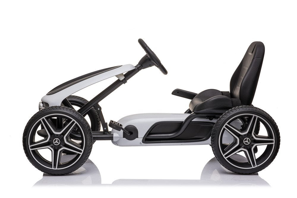 Mercedes-Benz Gokart med pedaler og gummidæk
