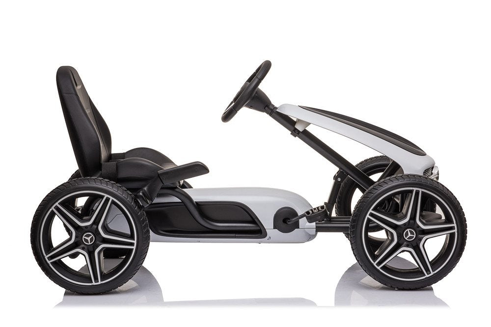Mercedes-Benz Gokart med pedaler og gummidæk