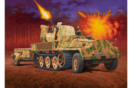sWs with 3.7cm Flak 43 & Ammunition Trailer
