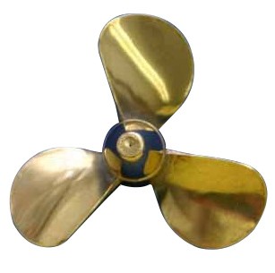 Brass Prop 3-Blade Right 1.5 dia