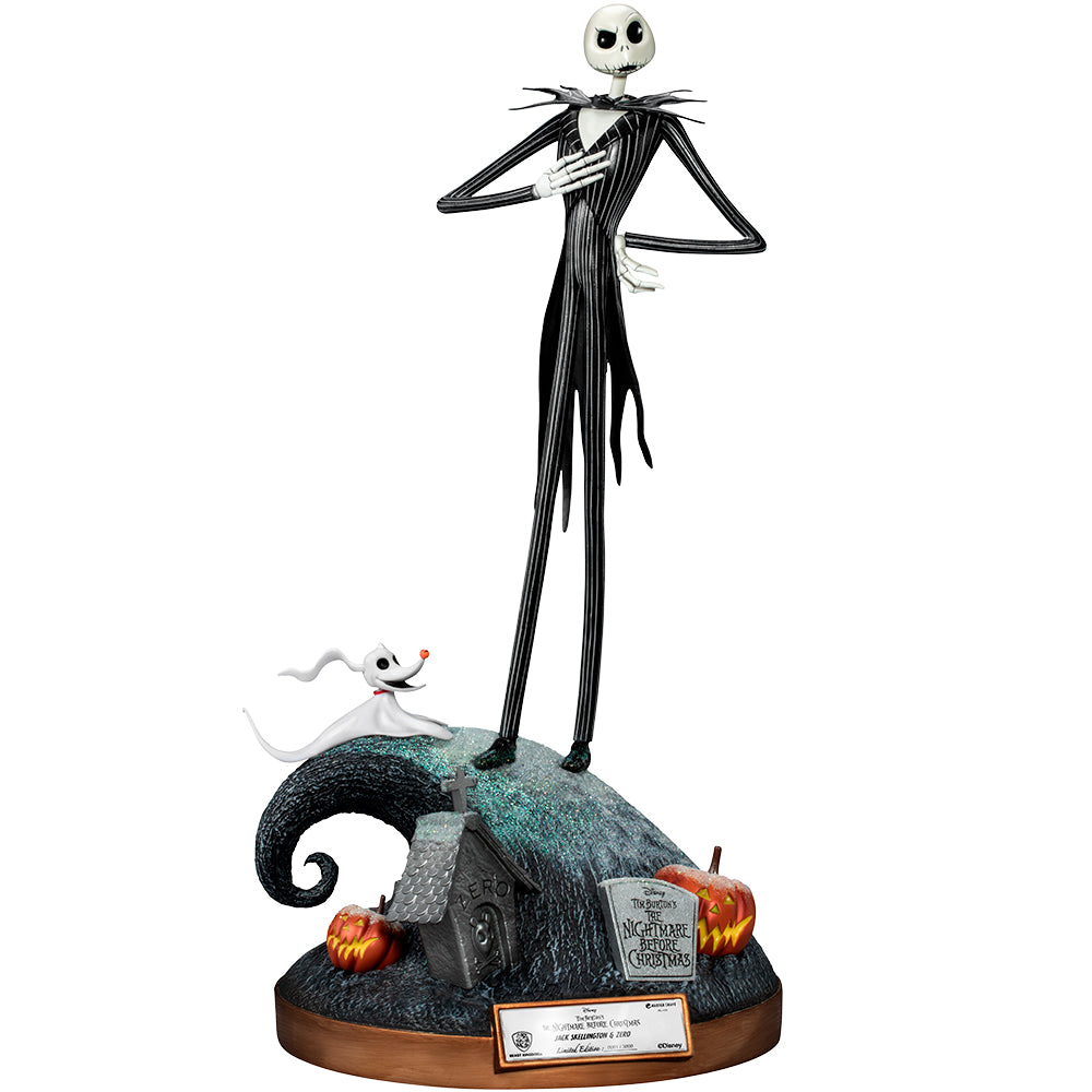 The Nightmare Before Christmas Master Craft Jack Skellington &amp; Zero Statue