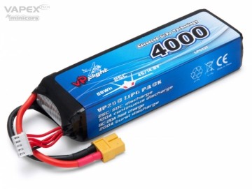 Li-Po Battery 4S 14,8V 4000mAh 25C XT60-Connector