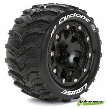Tire & Wheel MT-CYCLONE 1/10 sort Beadlock (1/2) Soft MFT