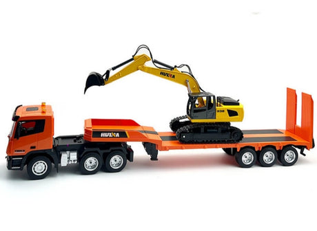 Fjernstyret ladtruck inkl gravemaskine 2-i-1