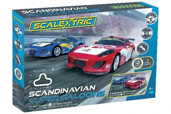 Scalextric Scandinavian Super Saloons Set