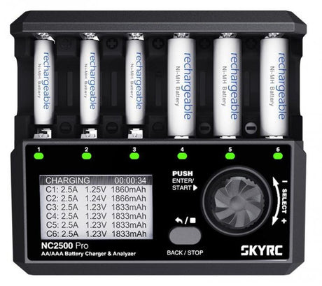 SkyRC NC2500 Charger NiMH AA/AAA 0.1-2.5A 240AC