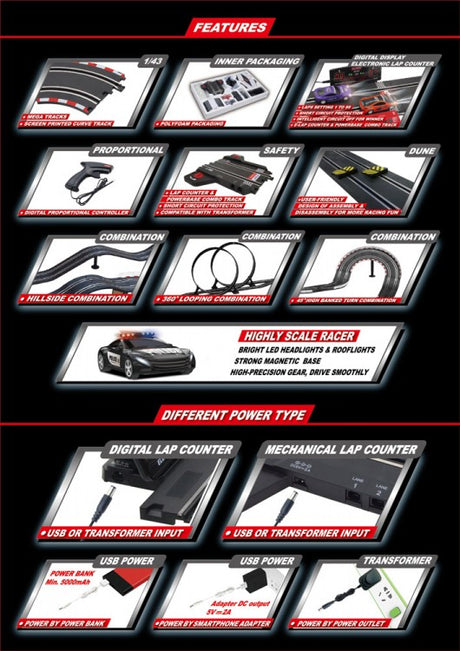 Slotracing Track Superior 551 1/43 USB 662cm