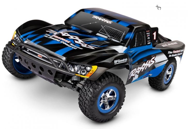 Slash 2WD 1/10 RTR TQ Blue Clipless USB - With Battery/Charger
