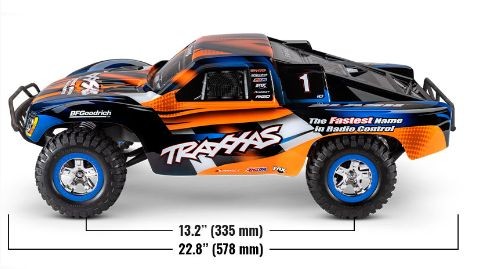 Slash 2WD 1/10 RTR TQ Blue Clipless USB - With Battery/Charger