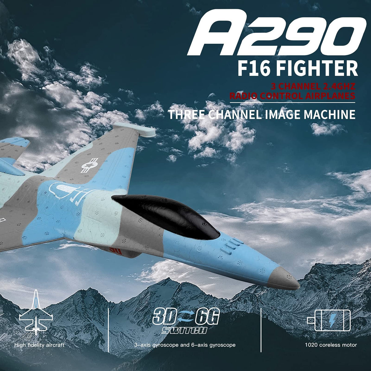 Wltoys A290 F16 3CH RC Airplane
