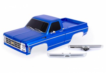 Traxxas 9212-BLUE Body Chevrolet K10 (1979) Complete Blue