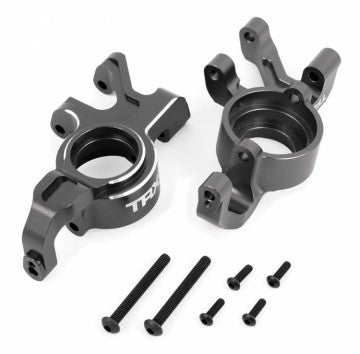 Traxxas 7836-GRAY Steering Blocks L&amp;R (Pair) Alu Gray X-Maxx, XRT