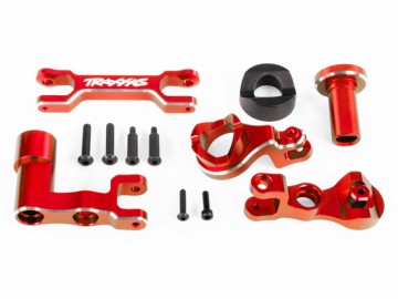Traxxas 7843-RED Steering Bellcranks Set Alu Red XRT