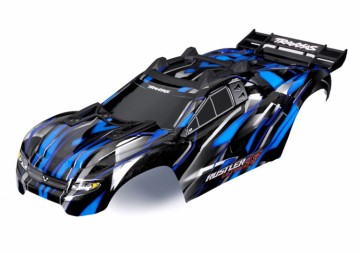 Traxxas 6749-BLUE Body Rustler 4x4 Ultimate Blue Complete Clipless