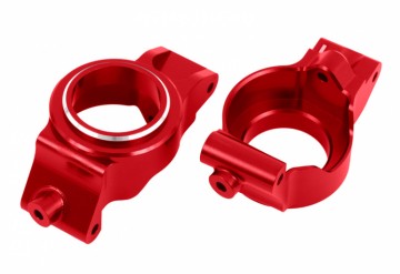 Traxxas 7832-RED Caster Blocks L+R (Pair) Alu Red X-Maxx, XRT