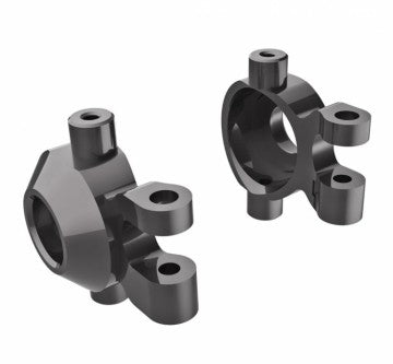 Traxxas 9737-GRAY Steering Blocks Alu Gray L+R (2) TRX-4M