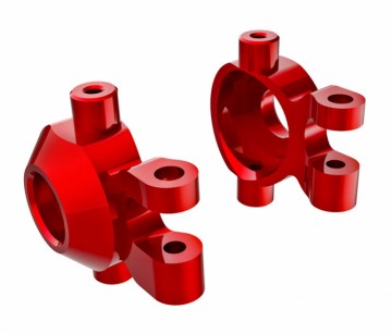 Traxxas 9737-RED Steering Blocks Alu Red L+R (2) TRX-4M