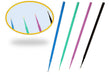 Micro applicators: 25 x 2,5mm/2,0mm/1,5mm/1,2mm