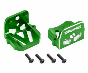 Traxxas 7760-GRN Motor Mounts Front &amp; Rear Set Alu Green X-Maxx, XRT
