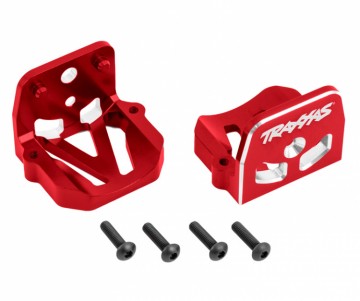 Traxxas 7760-RED Motor Mounts Front &amp; Rear Set Alu Red X-Maxx, XRT
