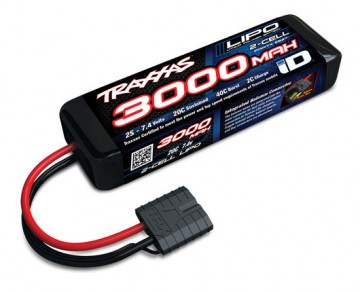Traxxas 2827X Li-Po Battery 2S 7.4v 3000mAh 20C iD-connector