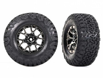 Traxxas 10187-BLKCR Tires &amp; Wheels BFGoodrich All-Terrain T/A 2.2/3.0'' 2WD Front/4WD (2)