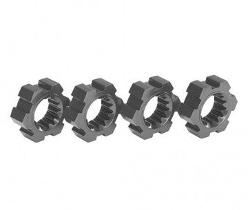 Traxxas 7756-GRAY Wheel Hubs Alu Gray (4) X-Maxx, XRT