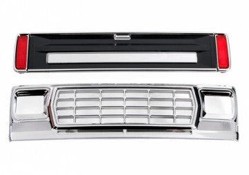 Traxxas 9819-BLK Grill, Tailgate Black with LED Lenses Ford F-150 TRX-4M