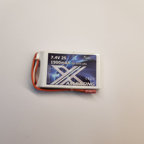 LiPo batteri 7,4V 1900mAh - JST stik