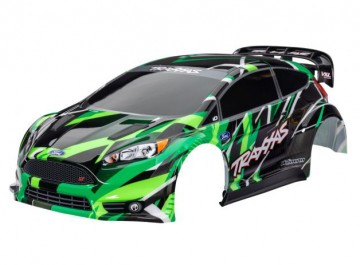 Traxxas 7427-GRN Body Ford Fiesta ST Rally VXL Green