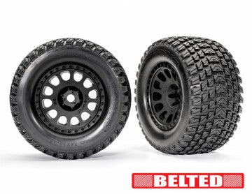 Traxxas 7862 Tires &amp; Wheels Gravix Belted / XRT Race Black (2)