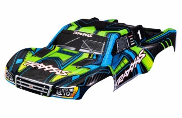 Traxxas 6844-GRN Body Slash 4x4 Green/Blue (for Clipless Mounting))