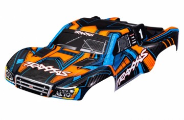 Traxxas 6844-ORNG Body Slash 4x4 Orange/Blue (for Clipless Mounting))