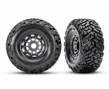 Traxxas 10272-GRAY Tires &amp; Wheels Belted Gray Maxx Slash (2)