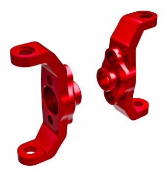 Traxxas 9733-RED Caster Blocks Alu Red L+R (2) TRX-4M