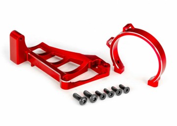 Traxxas 10262-RED Motor Mounts Front &amp; Rear Set Alu Red Maxx Slash