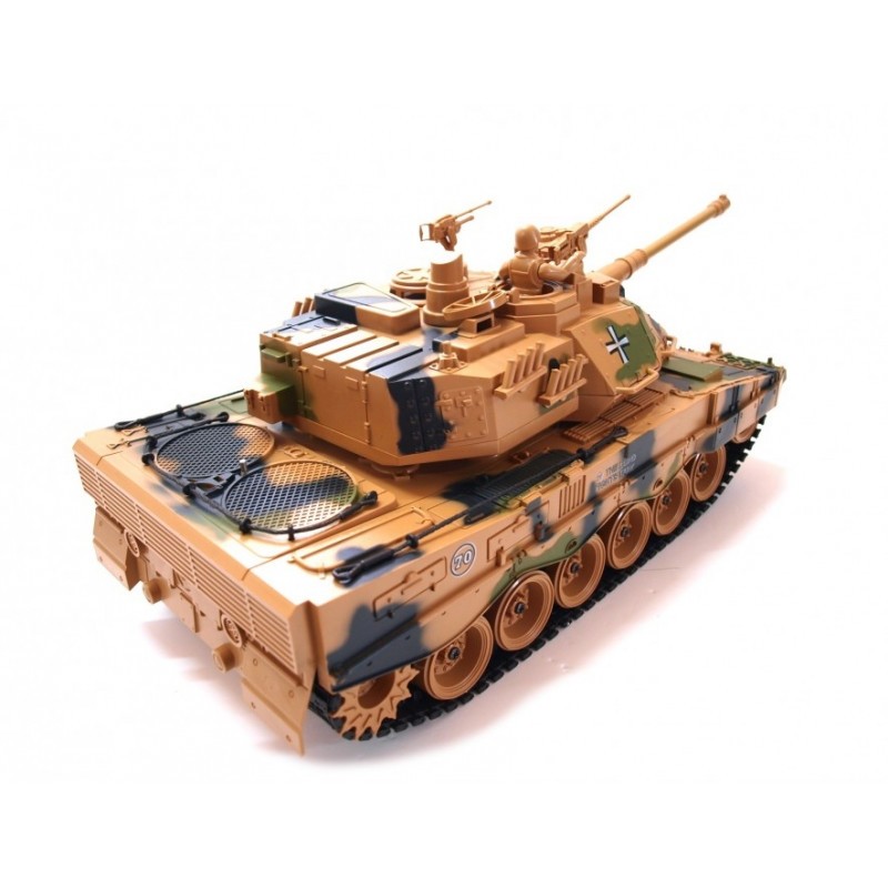 Stor detaljeret fjernstyret Leopard-2 tank