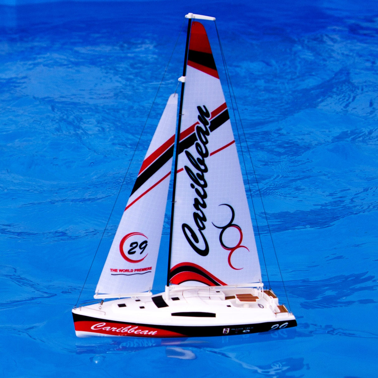 Demo Mini sejlbåd RETURVARE - Caribbean MK2 Sailboat RTR 2.4G 8802