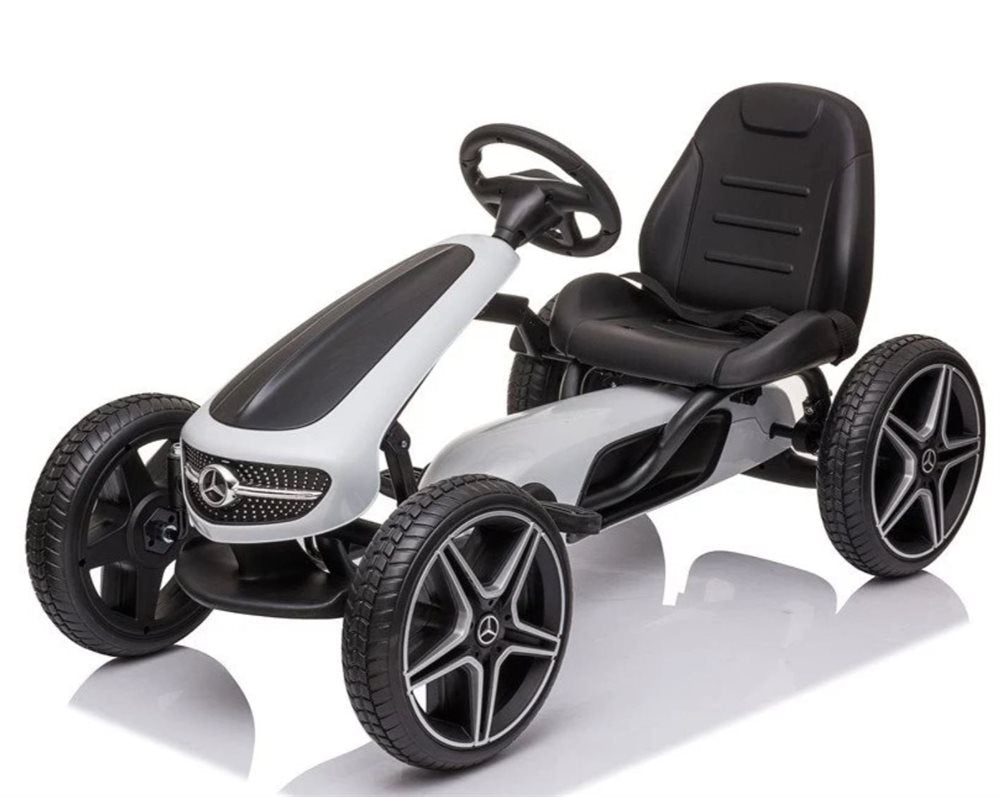 Mercedes-Benz Gokart med pedaler og gummidæk