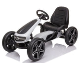 Mercedes-Benz Gokart med pedaler og gummidæk