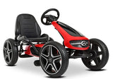 Mercedes-Benz Gokart med pedaler og gummidæk